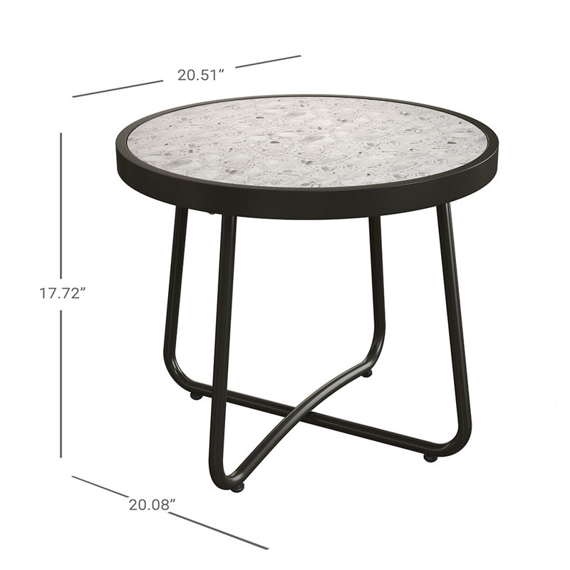 Delegal Round Metal Dining Table