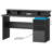 59" Executive Desk with Drawers and Power Outlet, Fluted Computer Desk with Monitor Stand and File Storage-306439756