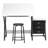Hourglass Craft Center, 2pc Angle Adjustable Drafting Table and Stool
