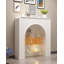 French-style glass fireplace cabinet-240038715