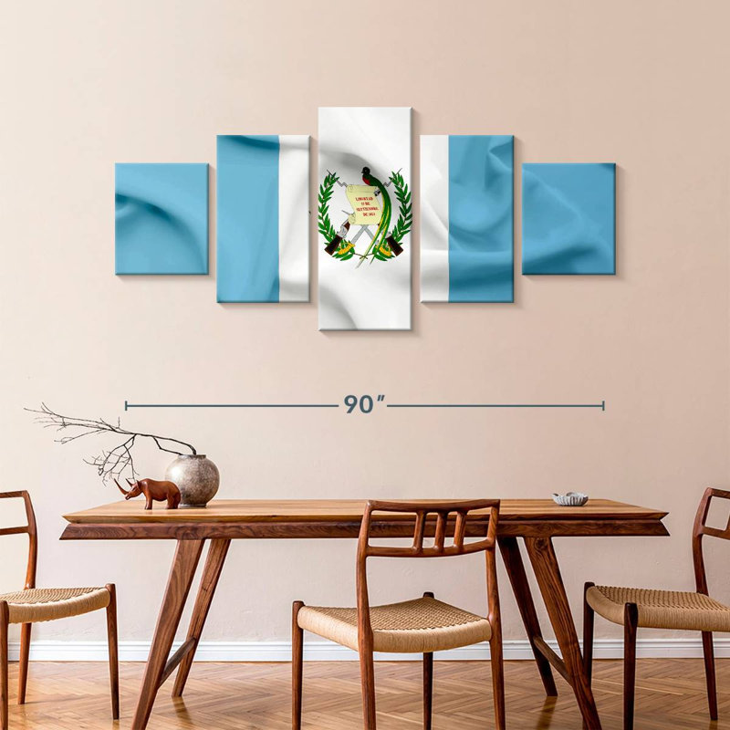 Drapeau du Guatemala, H 42 po x l 92 po