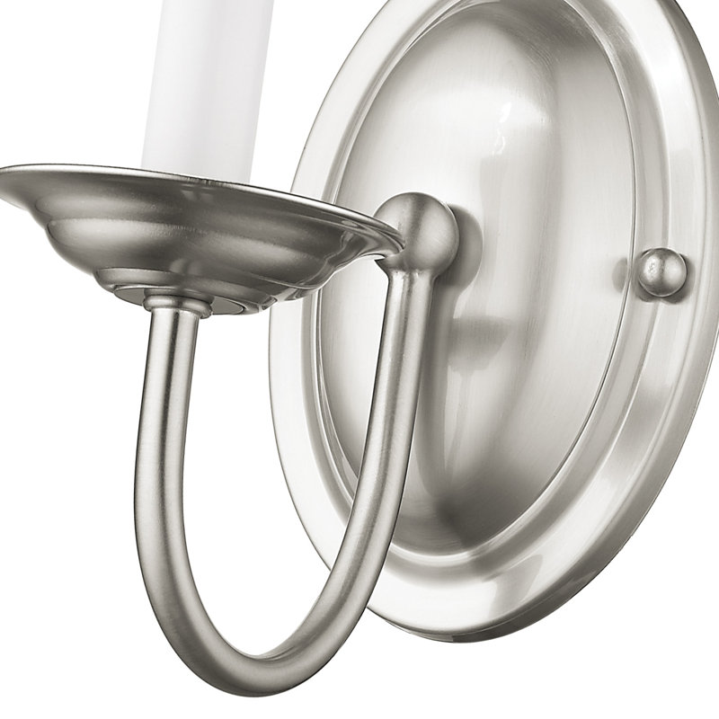 Maynes Candle Wall Light, Brushed Nickel
