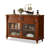 Nut-brown Solid Wood Sideboard