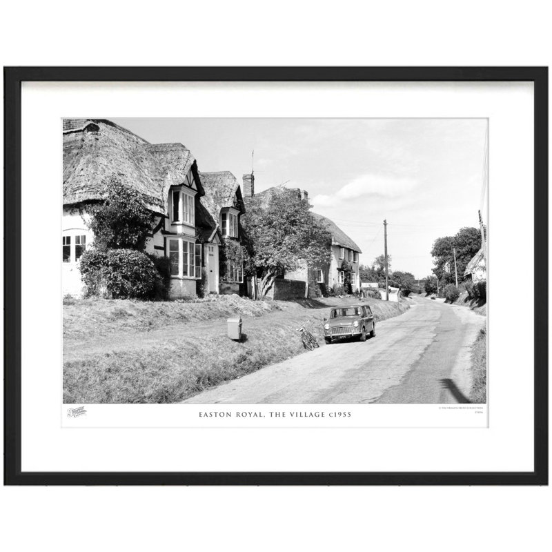 Easton Royal, The Village C1955 - Single Picture Frame Print, 28cm H x 36cm W x 2.3cm D