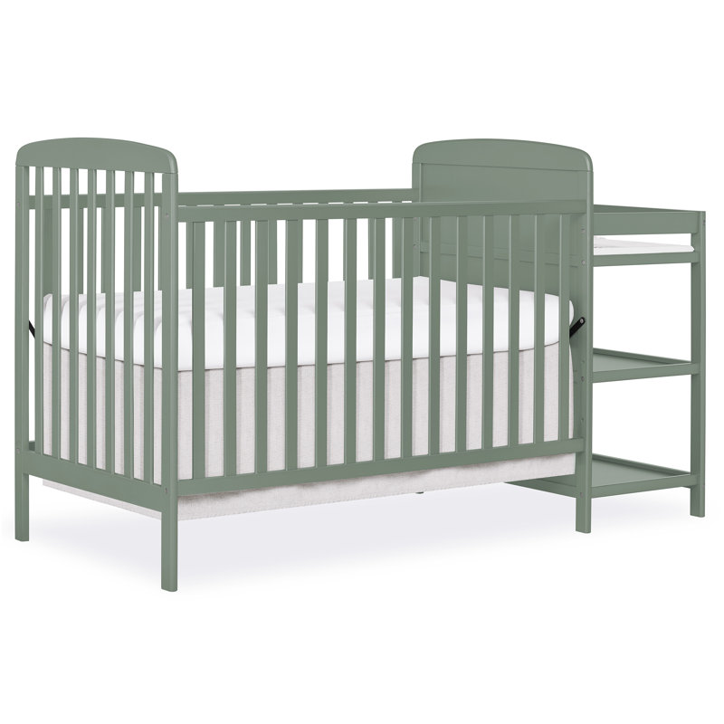 Lit de bébé convertible 4-en-1 Peckham, Vert pré
