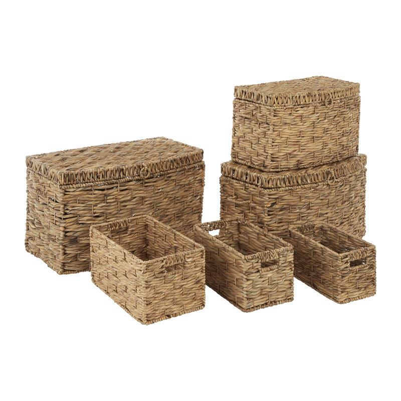 August Grove Wicker Decorative Basket
