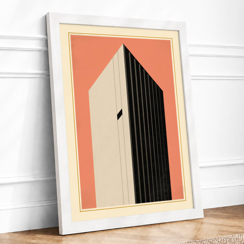 Modernist Tower Study Art Deco - Print, A2 - 59.4 x 42.0 cm, White