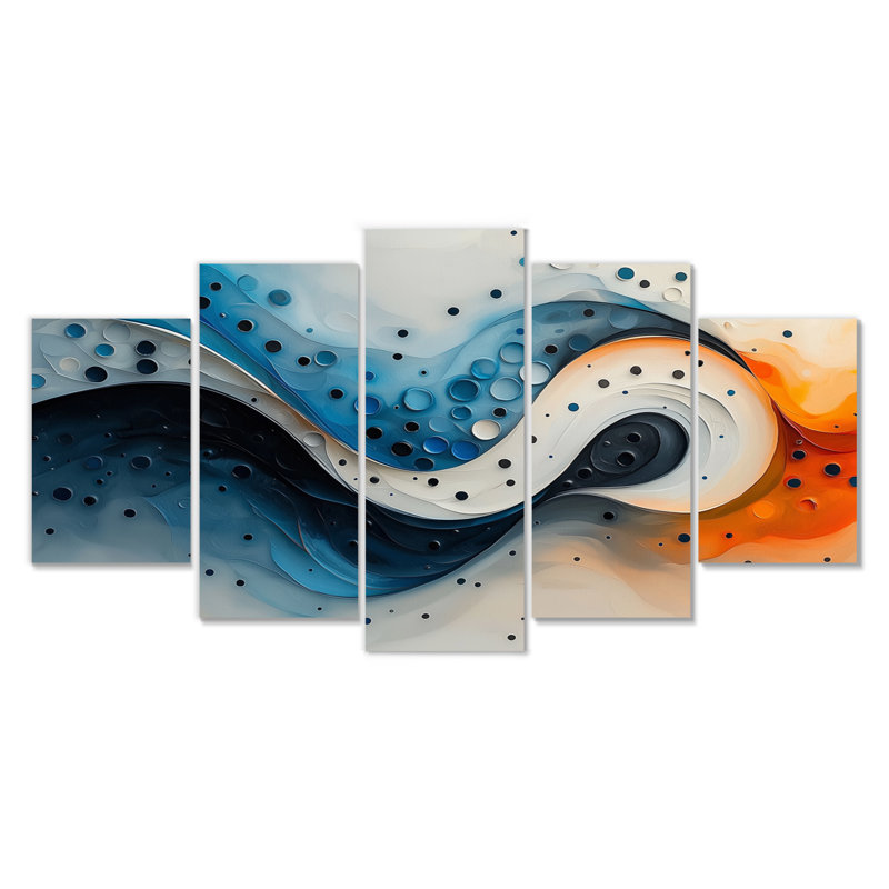 Cutlerr - Abstract Spirals Wall Art - ensemble de décoration murale moderne