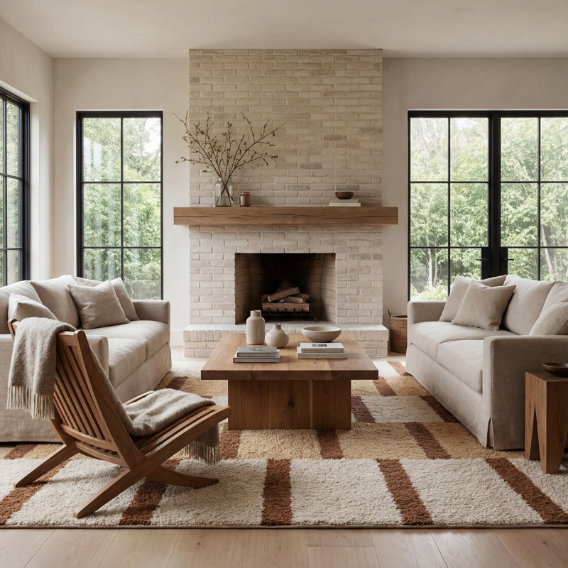 Saga Geometric Rug, Rectangle 6' x 9'