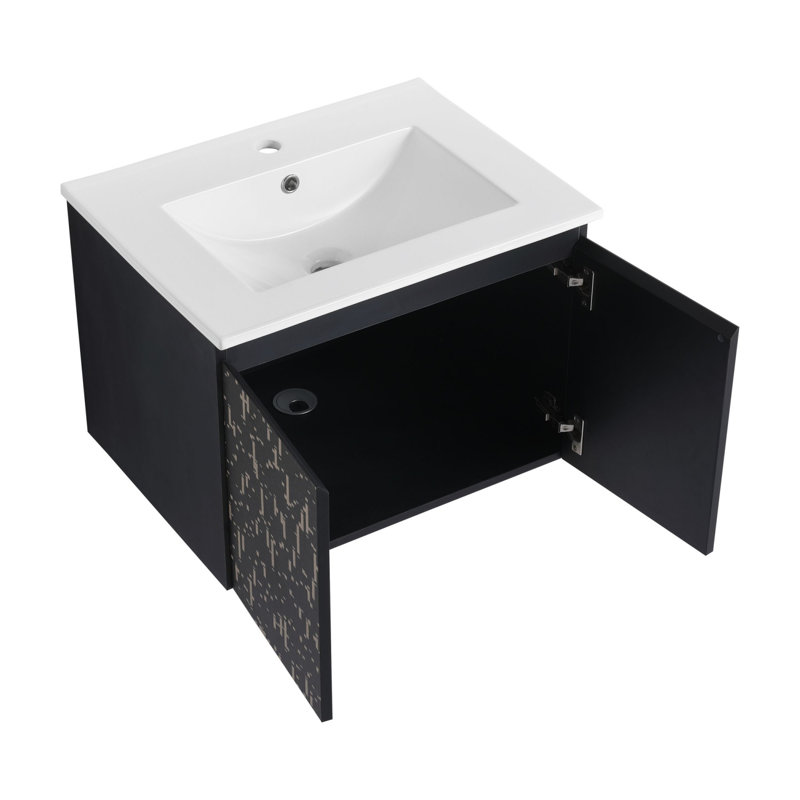 Meuble-lavabo flottant avec lavabo
