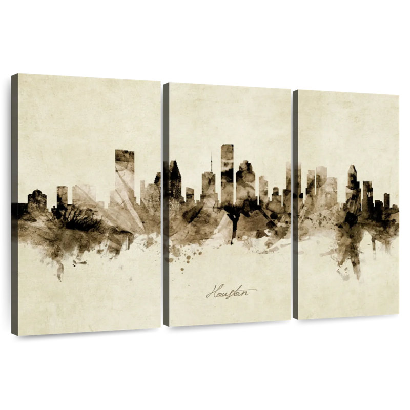 Houston Texas Skyline V, 20" H x 33" W