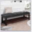 Banc rembourré en bois pour chambre à coucher pour entrée