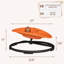 Chaise sensorielle pour enfants autistes et adolescents TDAH, rotation à 360 °, capacité de 220 lb, orange-414761931
