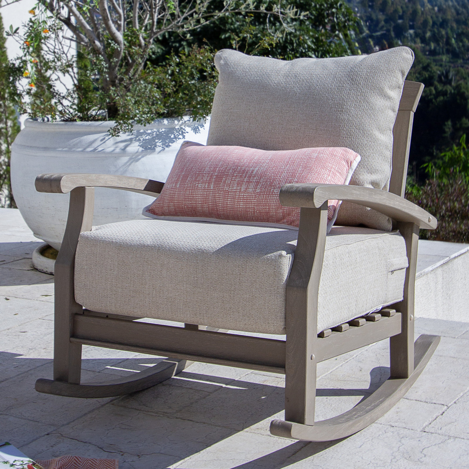 Caterina Summerton Teak Patio Chair With Cushions