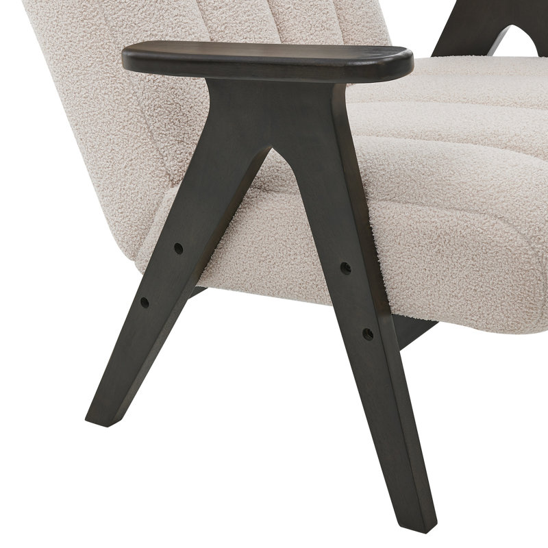 Fauteuil moelleux moderne en bois avec structure