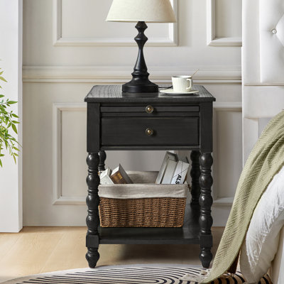 26'' H Solid Wood Rectangular End Table