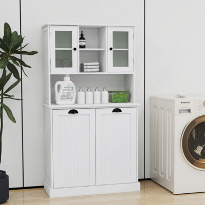 Armoire de salle de bain à deux compartiments inclinable et sale, une solution de rangement compacte et élégante pour les intérieurs modernes