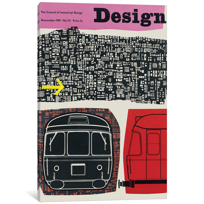 « design magazine cover series : novembre 1958 », reproduction de photo sur toile, H 26 po x l 18 po x P 1,5 po