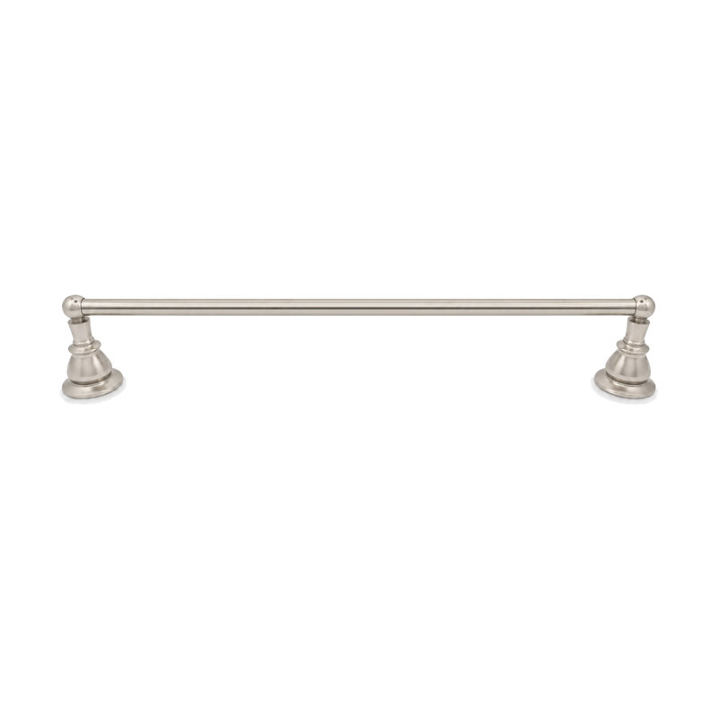 Porte-serviettes mural 18 po Rio Grande, laiton massif et écussons par Strom Living, H 1,56 po x L 33 po x P 2,23 po