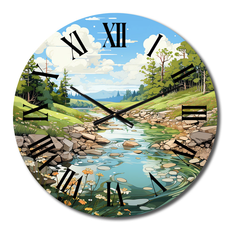 Benales - Landscapes Wall Clock, Medium