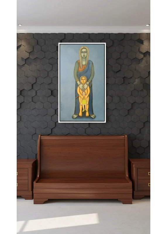 Mère et enfant avec une poupée