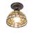 8" Wide Tiffany Turning Leaf Flushmount
