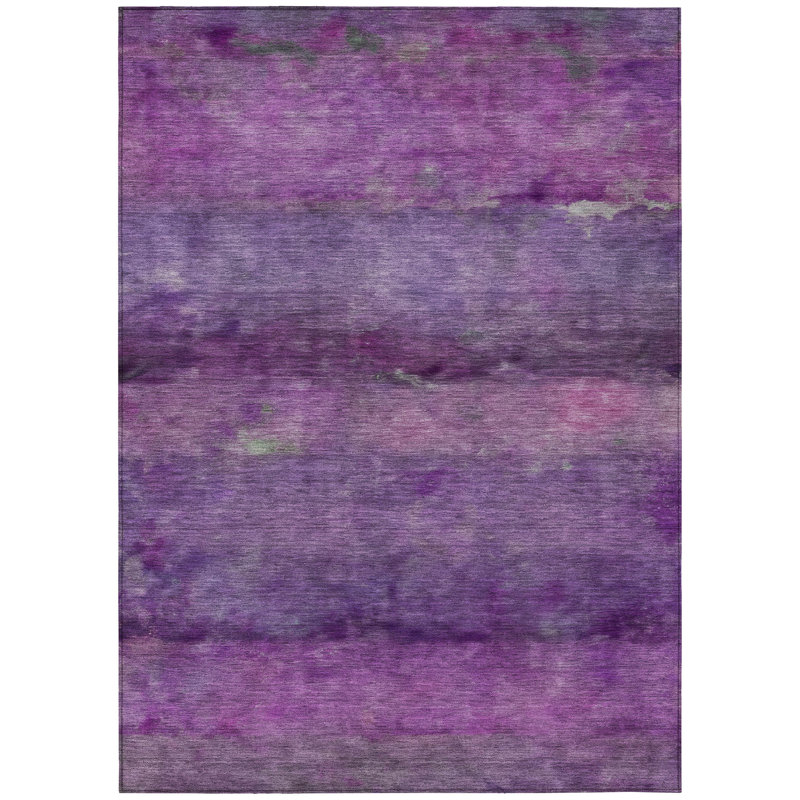 Machine Washable Indoor/Outdoor Matteson ACN2311 Stripes Rug, Rectangle 9' x 12'