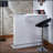 White High Gloss 6-Shelf Bar Table