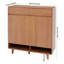 16 Pair Shoe Storage Cabinet
