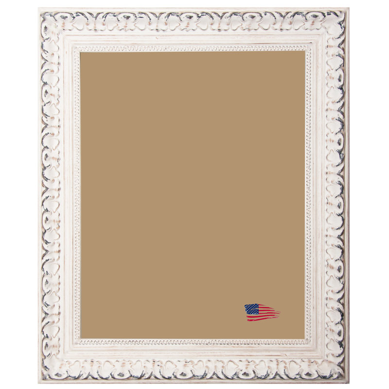 Shane William Antiqued White Embossed Picture Frame, 16" x 12"
