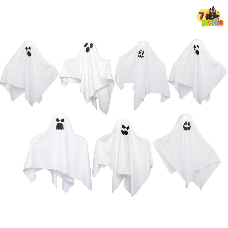 7Pcs 19.6” Halloween Hanging Ghost