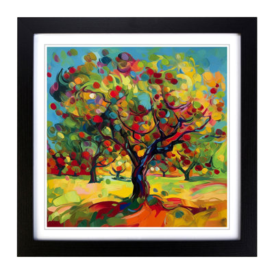 Apple Tree Fauvism - Framed Print