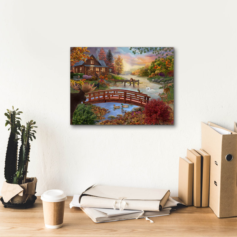 «Autumn Evening» par Bigelow Illustration, H 12 po x l 16 po x P 0,75 po