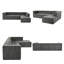 Canapé modulaire en chenille 112,2 po-385146423