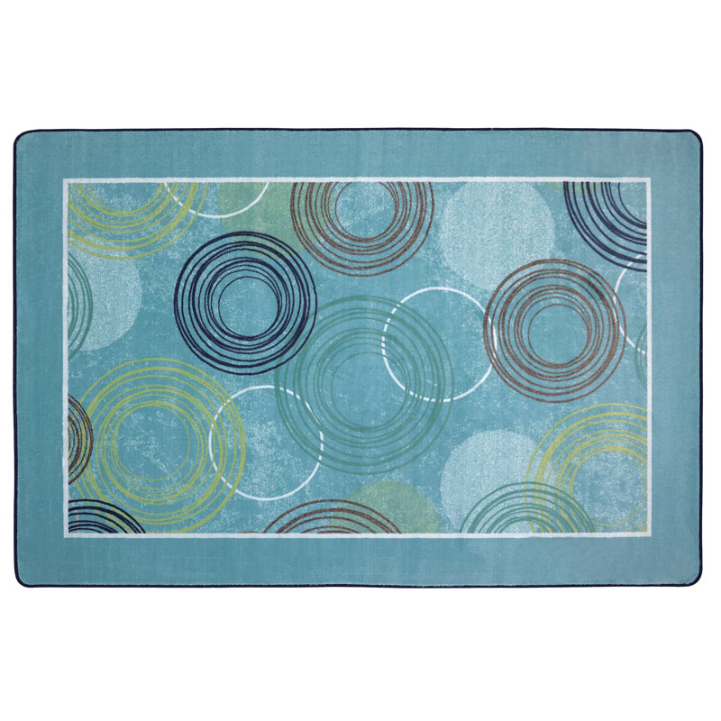 Tapis rectangulaire en nylon touffeté à la machine, Rectangle 6 pi x 9 pi