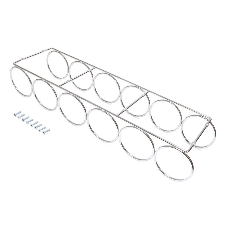 Malthe Hanging Wine Bottle Rack in Chrome