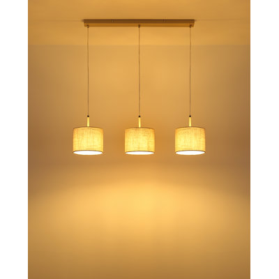 3 - Light Natural Geometric Pendant