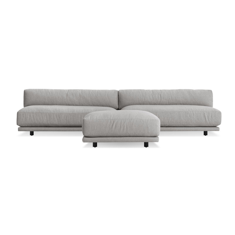 Sunday Sectional, Agnew Gray Textured Basketweave