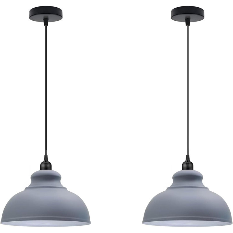 Ensemble de 2 luminaires suspendus Modern Modern, Gris