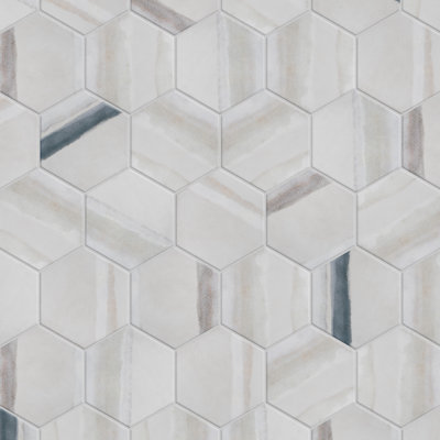 Matter Hex Canvas 8' x 9' Stone Look Wall & Floor Tile