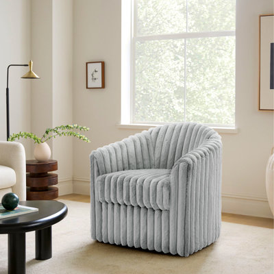 Aunna 78.2Cm Wide Swivel Barrel Chair