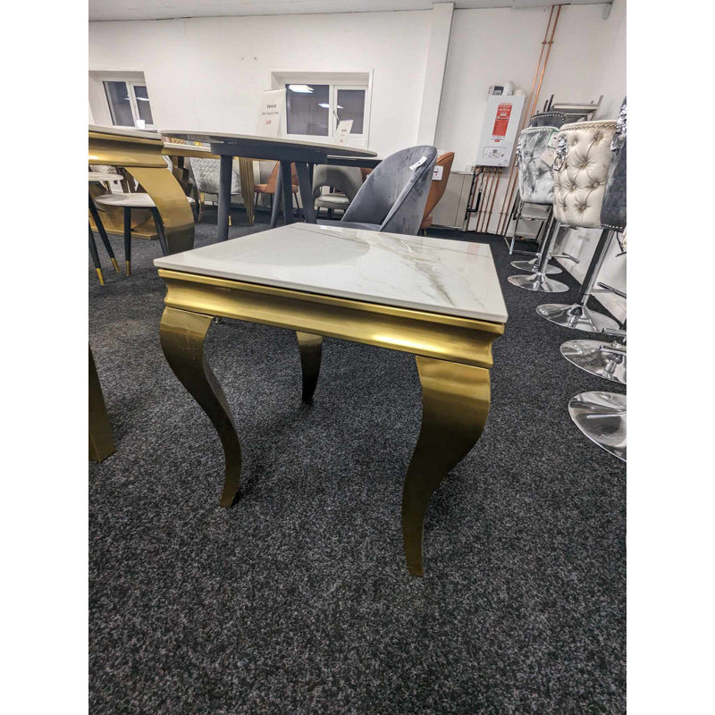 Ashbie gold ceramic End Table