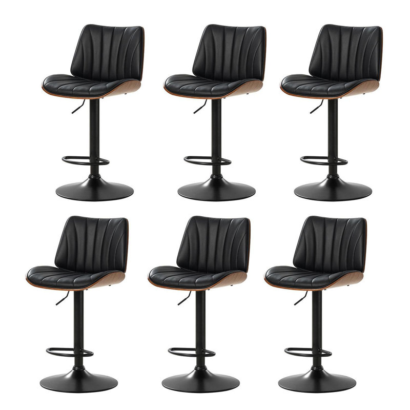Tabouret de bar rotatif Nova, Noir