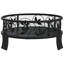 Lynda Fire Pit with Poker 50 cm XXL Steel