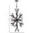 Vida 50" Nineteen-Light Modern Tall Hanging Chandelier w/ Crystal Accents