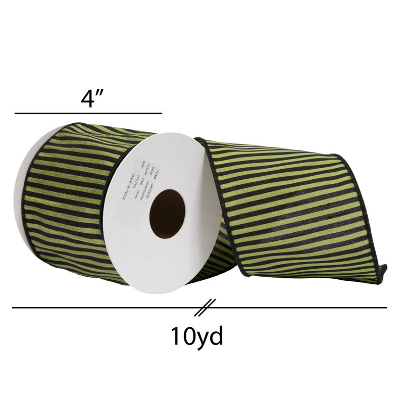 Ruban de Noël, H 4 po x l 360 po x P 4 po, Vert