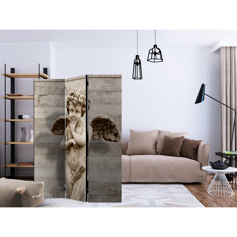 Demmer 172cm H Folding Room Divider, 3