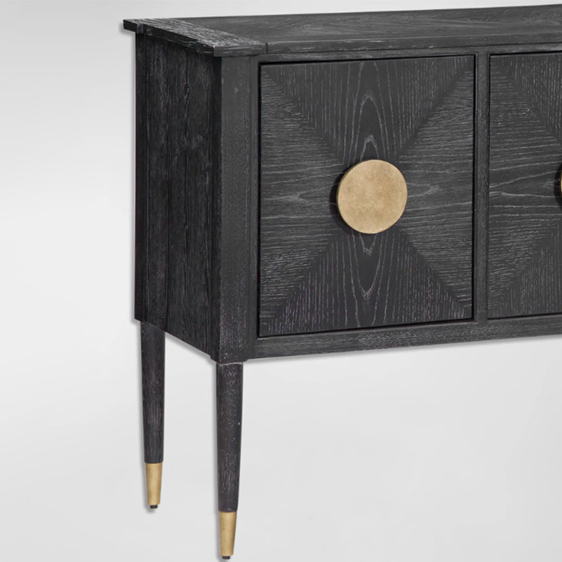 Buffet noir de style français antique