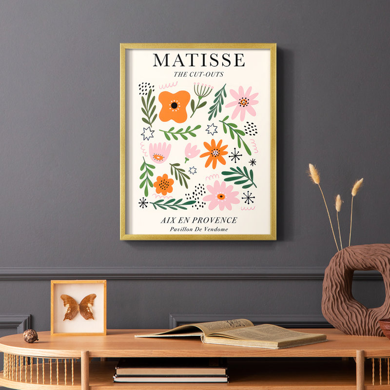 Matisse CXCIII Framed Print - Solid Wood, 28" H x 22" W