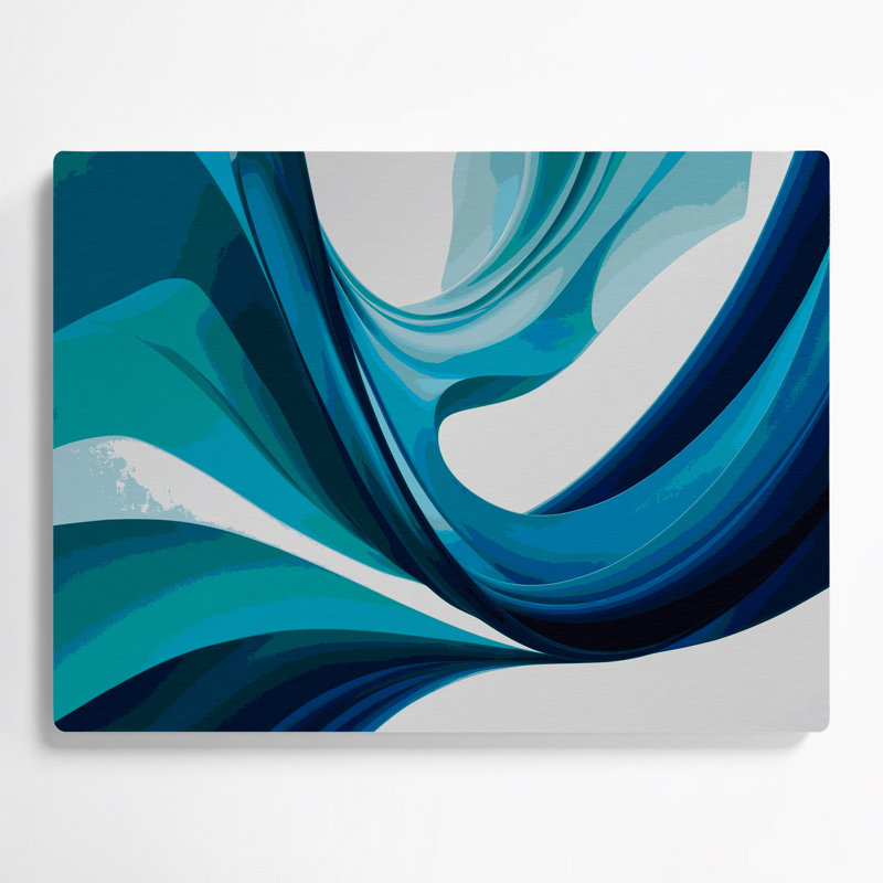 Gradient Abstract 41 Green Metal Wall Art